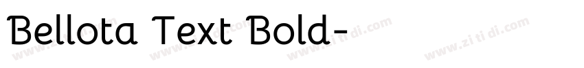 Bellota Text Bold字体转换